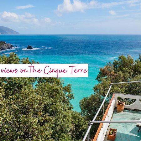 Villa Tanca With Ac, Terrace And Views Monterosso al Mare Bagian luar foto