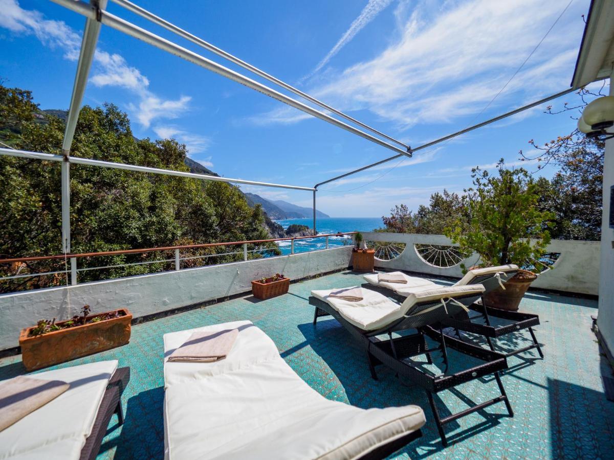 Villa Tanca With Ac, Terrace And Views Monterosso al Mare Bagian luar foto