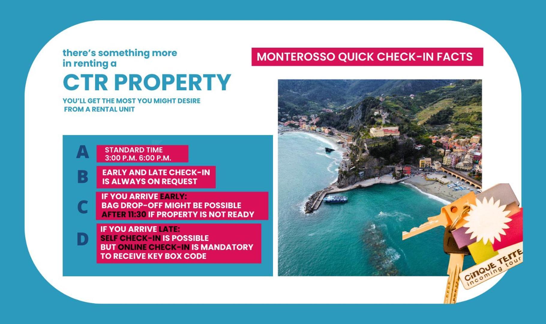 Villa Tanca With Ac, Terrace And Views Monterosso al Mare Bagian luar foto